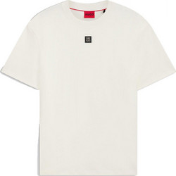 HUGO T-SHIRT DALILE LOGO ΜΕΤΑΛΛΙΚΟ ΕΚΡΟΥ