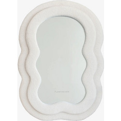 Καθρέπτης τοίχου Wave Fleece Beige Small 70 x 50 x 4 cm
