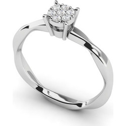 Μονόπετρο Ιllusion με Διαμάντια 18Κ - Mar & Co Diamonds