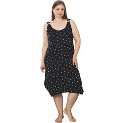 Γυναικείο νυχτικό αμάνικο homewear C5281 - ΜΑΥΡΟ