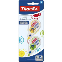 Bic Διορθωτική Ταινία Tipp-Ex Mini Pocket Mouse Fashion 2Τμχ (926395)