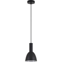 Home Lighting Κρεμαστό Φωτιστικό Οροφής Μονόφωτο E27 Μαύρο SE21-BL-4-MS2 77-8547