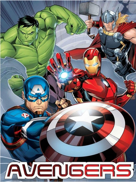 MARVEL - Flanel Blanket 110x150cm - Avengers