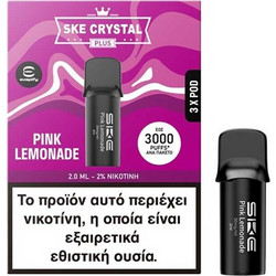 SKE Crystal Plus Pod Pink Lemonade 20mg 2ml (Λεμονάδα & Μούρο) (3 τεμ.)