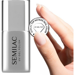 Semilac UV Hybrid No Wipe Real Color Top Coat Ημιμόνιμο Βερνίκι Νυχιών 7ml