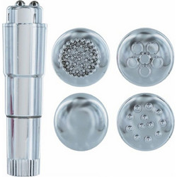 Toyz4lovers Silver Sweepy Multi-Head Clitoral Stimulator Κλειτοριδικός Δονητής Ασημί
