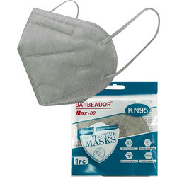 Barbeador MAX-02 FFP2 Filtering Half Mask Γκρι 20τμχ