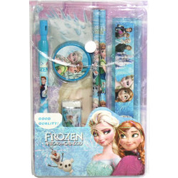 Παιδικό Σετ Γραφικής Ύλης Frozen με Μολύβι μηχανικό-και απλά/Χάρακα/Γόμα/Ξύστρα