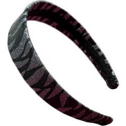 Hairutopia Στέκα Μαλλιών Animal Μαύρη Glitter 30mm