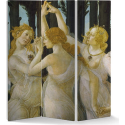 Παραβάν Alessandro Botticelli Οι τρεις Χάριτες της Άνοιξης! - 120X180 εκ. (ΤΡΙΦΥΛΛΟ )