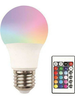Eurolamp Λάμπα LED με τηλεκοντρόλ για Ντουί E27 RGBW 147-77906