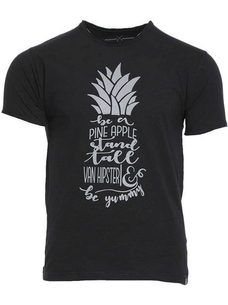 T-shirt βαμβακερή φλάμμα Van Hipster