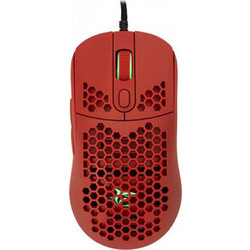White Shark Galahad Ενσύρματο Gaming Ποντίκι RGB 6400 DPI Red