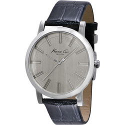 Kenneth Cole Ανδρικό Ρολόι με Μαύρο Δερμάτινο Λουράκι IKC1931