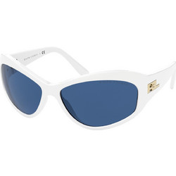Ralph Lauren RL 8179 5793/80 Γυναικεία Γυαλιά Ηλίου Μάσκα Κοκάλινα Λευκά με Μαύρο Polarized Φακό