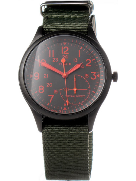 Timex Ανδρικό Ρολόι με Χακί Υφασμάτινο Λουράκι TW2V11000LG