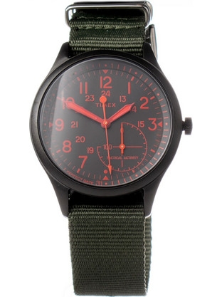 Timex Ανδρικό Ρολόι με Χακί Υφασμάτινο Λουράκι TW2V11000LG