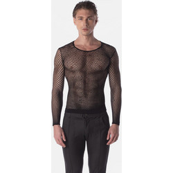Barcode Berlin Fishnet Long Sleeve Capo Black