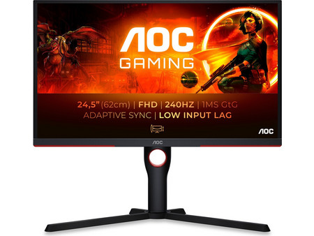 AOC 25G3ZM VA Gaming Monitor 24.5" 1920x1080 FHD 240Hz 1ms
