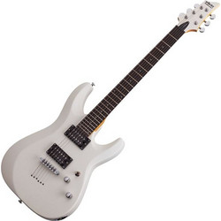 Schecter Guitars C-6 Deluxe Ηλεκτρική Κιθάρα ST Style με Μαγνήτες HH & Ταστιέρα Rosewood Satin White