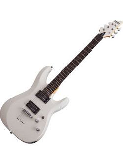 Schecter Guitars C-6 Deluxe Ηλεκτρική Κιθάρα ST Style με Μαγνήτες HH & Ταστιέρα Rosewood Satin White