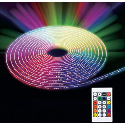 Ταινία Strip Light Αυτοκόλλητη Πολύχρωμη με Χειριστήριο 12V 5m