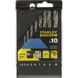 STANLEY STA56123-XJ Τρυπάνι αέρος με ακίδα 1-10mm 10τμχ set