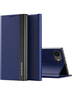 Sleep Case Pro for iPhone 16e / 17e with flap and stand - blue