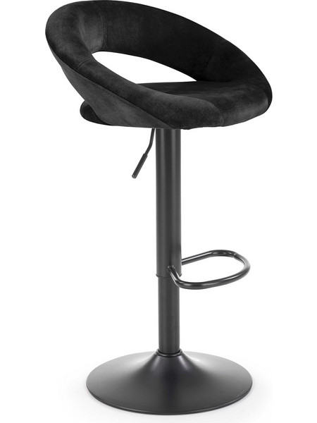 H102 Σκαμπό μπαρ μαύρο 53x48x78cm