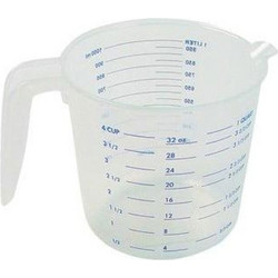 Κανάτα Μεζούρα Με Χερούλι 221.10256 1lt Clear Patisse Πλαστικό