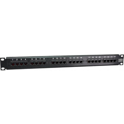Safewell PCB-24P Ethernet Patch Panel Rack 1U 19" 24 Θυρών Cat.5e Unshielded UTP