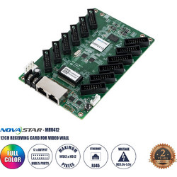 MRV412-N 41056 Novastar MRV412-N Receiving Card για Οθόνες LED Video Wall 12 x HUB75E με Loading Capacity σε Pixel 512 x 512px - Gigabit Network Ethernet Input & Output Ports - DC 5V IP20 - Μ14.6 x Π9