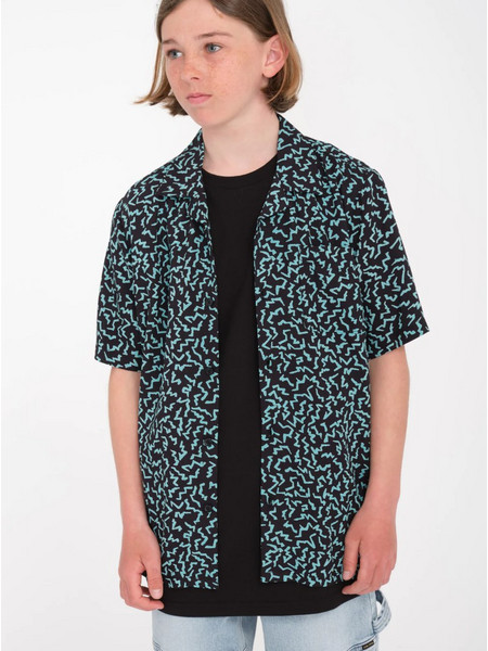 Kid's Volcom Asphalt Beach Ss BLACK