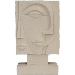 Διακοσμητικό Αγαλματίδιο Cubism CIN102 16,4x7,3x26,9cm White Espiel Πολυρεσίνη