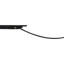 2508-2M ΤΡΟΦΟΔΟΤΗΣ ΓΙΑ ΜΑΓΝΗΤΙΚΕΣ ΡΑΓΕΣ 5MM BLACK MATT 2M - Zambelis 2508-2M