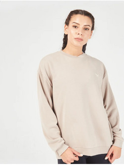 ESSENTIAL RELAXED SWEATSHIRT - COBBLESTONE