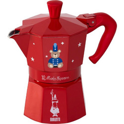 Bialetti Moka Express 3TZ rot Joyful Memories (0005315)