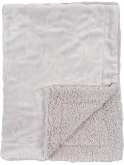 Kidscom Κουβέρτα Αγκαλιάς Fleece Stars Grey 80x110cm