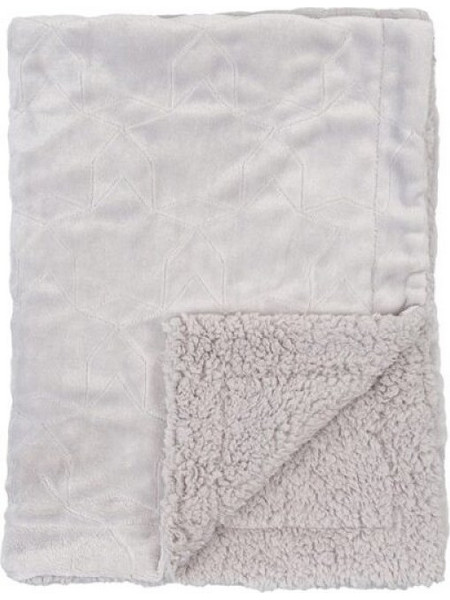 Kidscom Κουβέρτα Αγκαλιάς Fleece Stars Grey 80x110cm