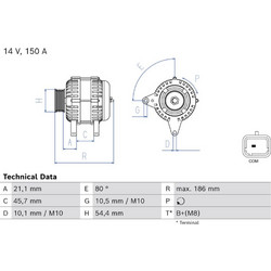 Bosch Γεννήτρια - 0 986 084 640