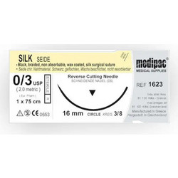 Ράμμα Silk 3/0 με βελόνα 24mm (κόπτουσα)