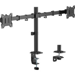 POWERTECH βάση γραφείου για 2x οθόνες PT-1552, 17-32" έως 10kg