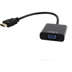 CABLEXPERT HDMI TO VGA AND AUDIO ADAPTER CABLE SINGLE PORTBLACK