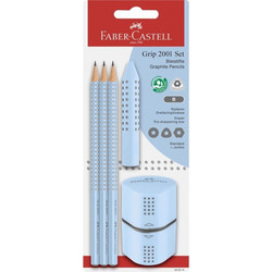 ΣΕΤ 3 ΜΟΛΥΒΙΑ ΣΒΗΣΤΡΑ ΞΥΣΤΡΑ ΓΑΛΑΖΙΟ FABER-CASTELL