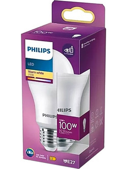 Philips Λαμπτήρας Ε27 13W 2700K 1521lm