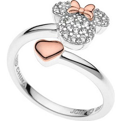 Δαχτυλίδι παιδικό Disney Minnie Mouse από Ασήμι 925 με Ζιργκόν