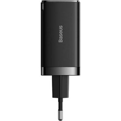 Baseus Φορτιστής Χωρίς Καλώδιο με Θύρα USB-A & 2 Θύρες USB-C 65W Power Delivery & Quick Charge 3.0 Black