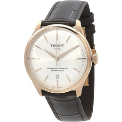Tissot Chemin Des Tourelles Ανδρικό Ρολόι Αυτόματο με Καφέ Δερμάτινο Λουράκι T139.807.36.031.00