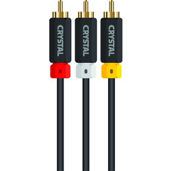 Crystal Audio CRYSTAL AUDIO RC3 1.8m M TO 3RCA M bl
