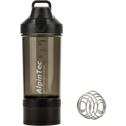 AlpinTec Protein Shaker Black 550ml